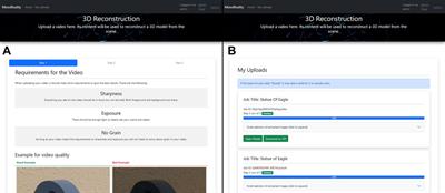 Towards Open-Source Web-Based 3D Reconstruction for Non-Professionals
